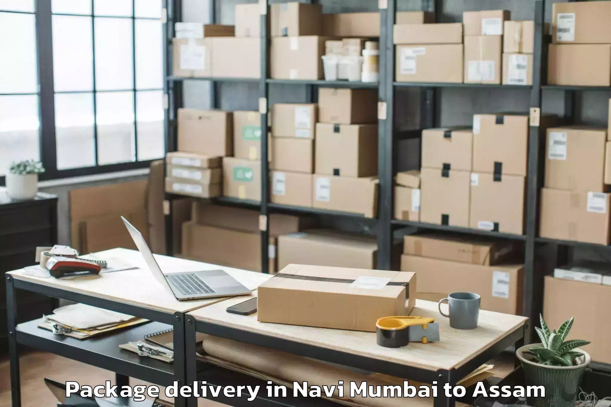 Navi Mumbai to Mikirbheta Package Delivery